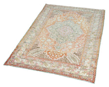 4x6 Red Old & Vintage Turkish Area Rug