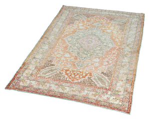 4x6 Red Old & Vintage Turkish Area Rug