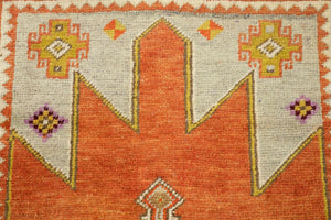 4x6 Red Vintage Turkish Area Rug