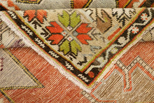 4x6 Red Vintage Turkish Area Rug