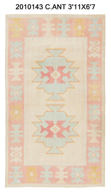 4x7 Old & Vintage Turkish Area Rug