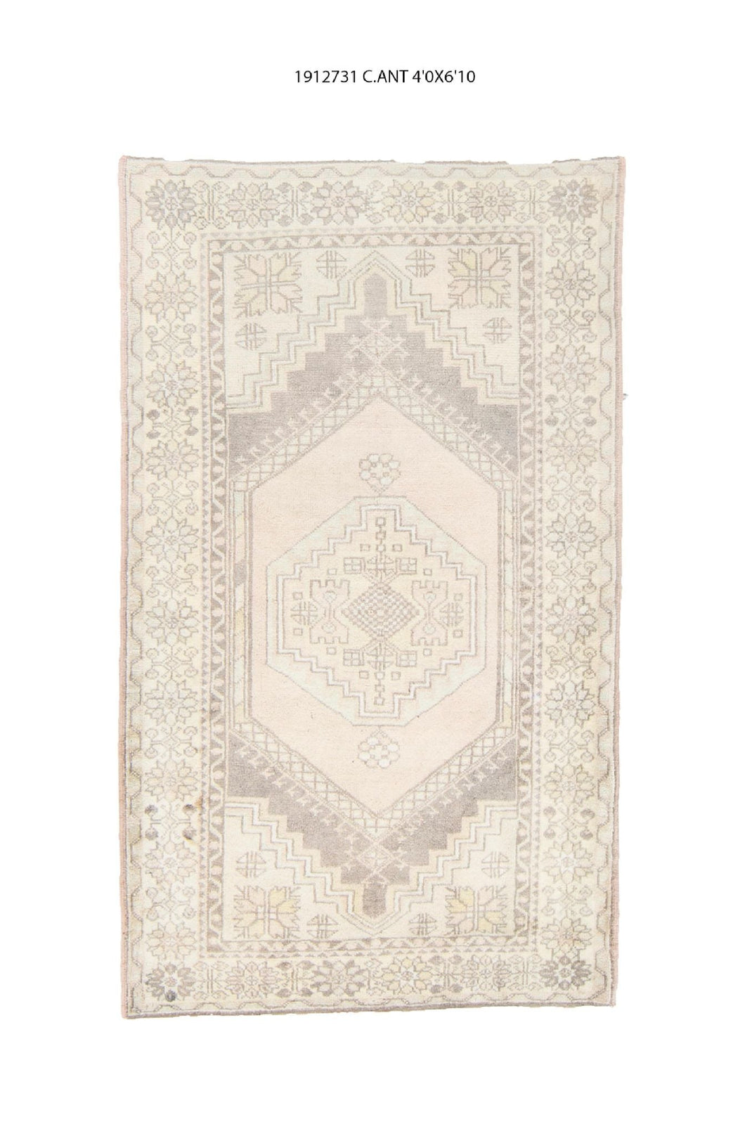 4x7 Old & Vintage Turkish Area Rug