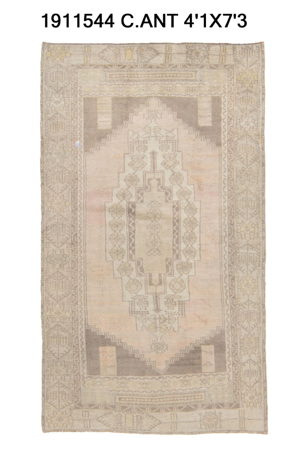 4x7 Old & Vintage Turkish Area Rug