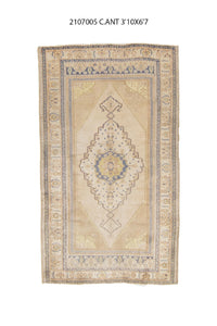 4x7 Old & Vintage Turkish Area Rug