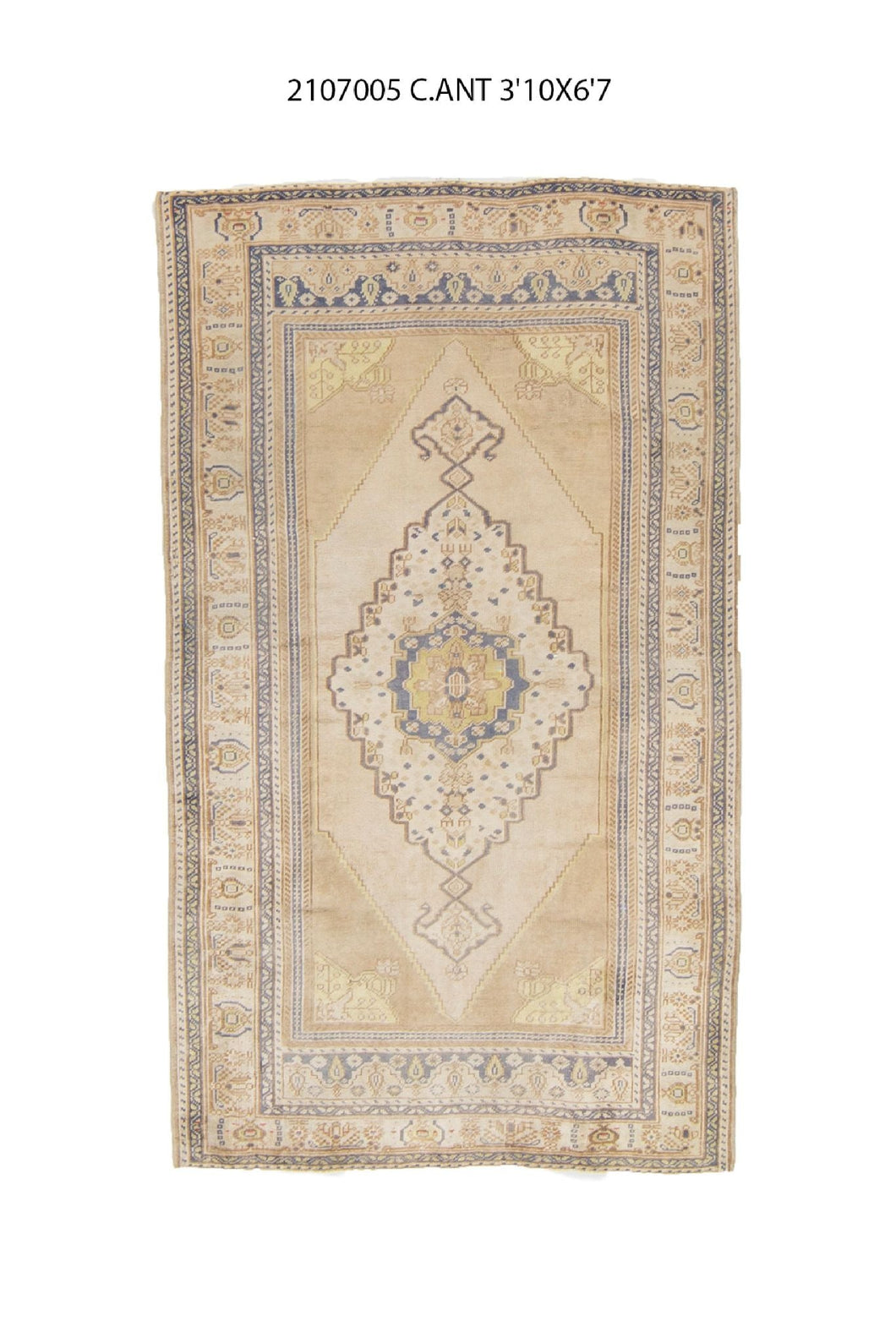 4x7 Old & Vintage Turkish Area Rug