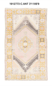 4x7 Old & Vintage Turkish Area Rug
