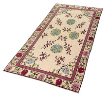 4x8 Colorful Old & Vintage Turkish Area Rug