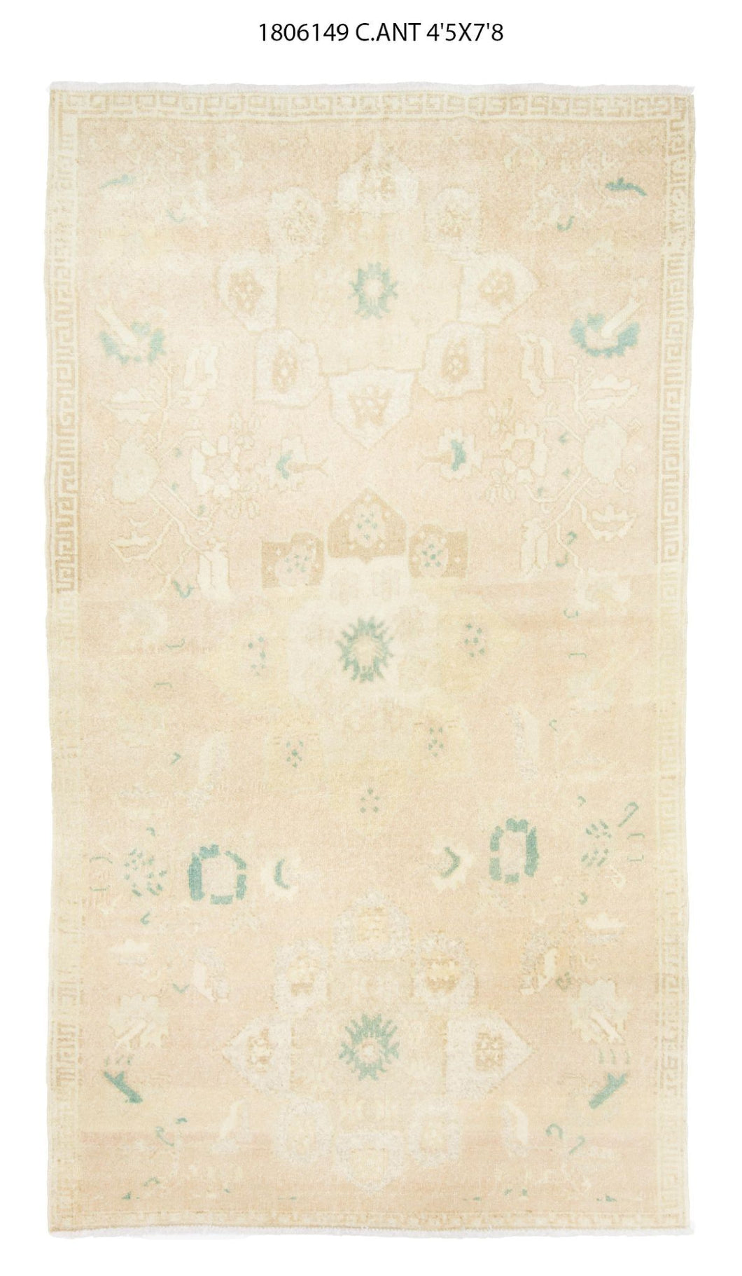 4x8 Old & Vintage Tukish Area Rug