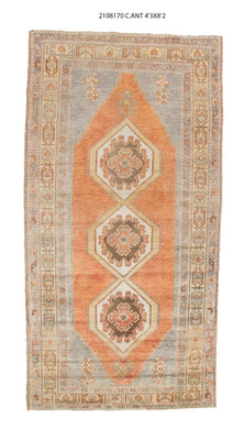 4x8 Old & Vintage Turkish Area Rug
