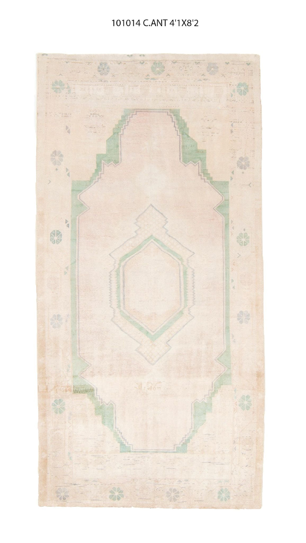 4x8 Old & Vintage Turkish Area Runner Rug