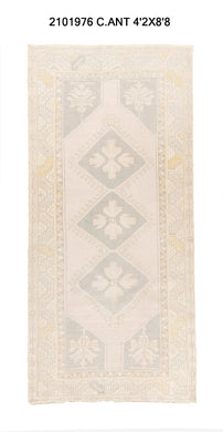 4x9 Old & Vintage Turkish Area Rug