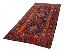 5x10 Colorful Old & Vintage Turkish Area Rug