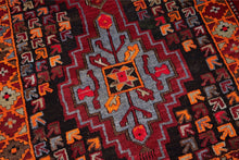 5x10 Colorful Old & Vintage Turkish Area Rug