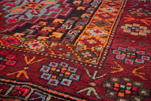 5x10 Colorful Old & Vintage Turkish Area Rug