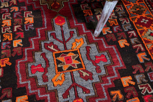 5x10 Colorful Old & Vintage Turkish Area Rug