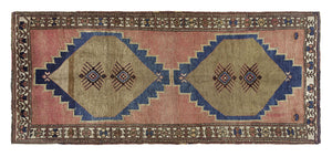 5x11 Colorful Old & Vintage Turkish Area Rug
