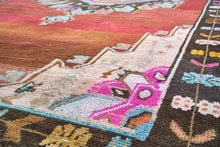 5x11 Red Vintage Turkish Runner Rug