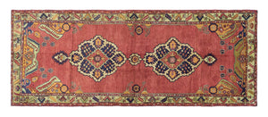 5x12 Colorful Old & Vintage Turkish Area Rug