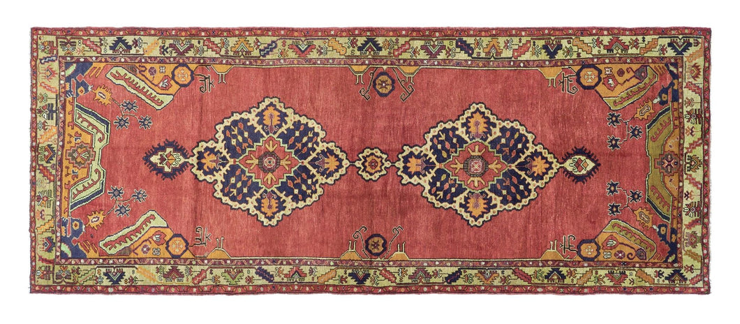 5x12 Colorful Old & Vintage Turkish Area Rug