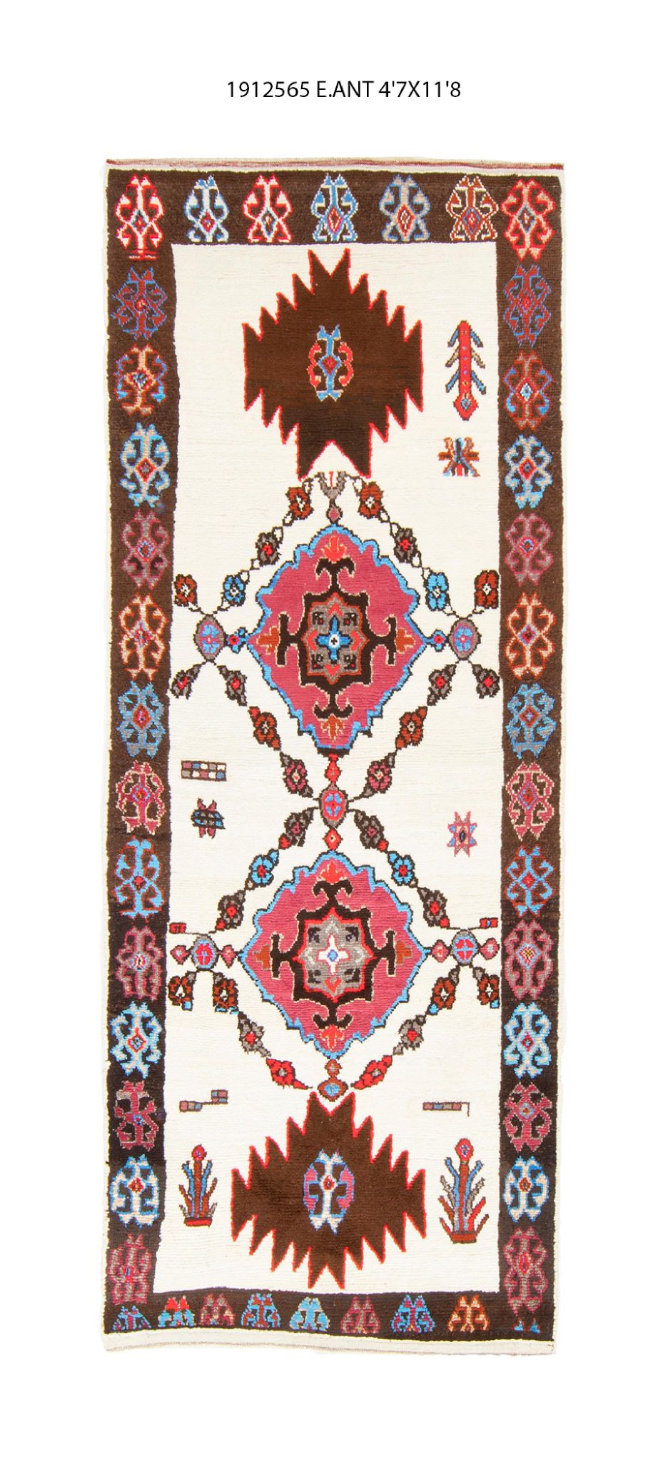 5x12 Old & Vintage Tukish Area Rug