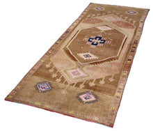 5x14 Colorful Old & Vintage Turkish Area Rug