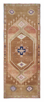 5x14 Colorful Old & Vintage Turkish Area Rug