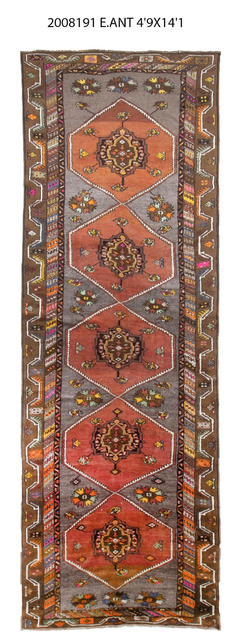 5x14 Old & Vintageturkish Area Rug