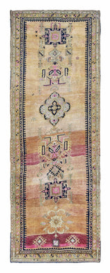 5x15 Colorful Old & Vintage Turkish Area Rug
