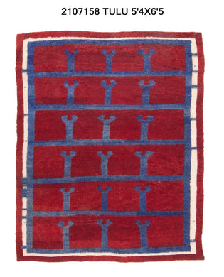 5x6 Old& Vintage Turkish Area Rug