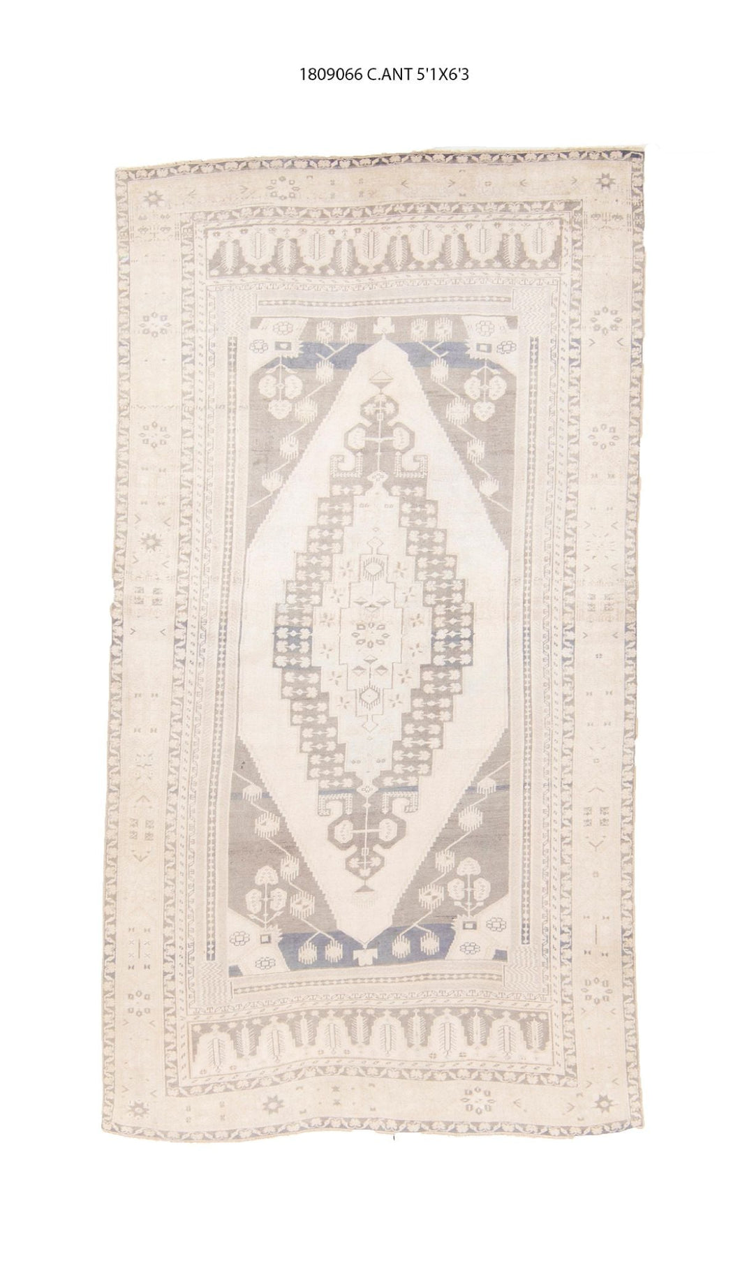5x6 Old & Vintage Turksih Area Rug