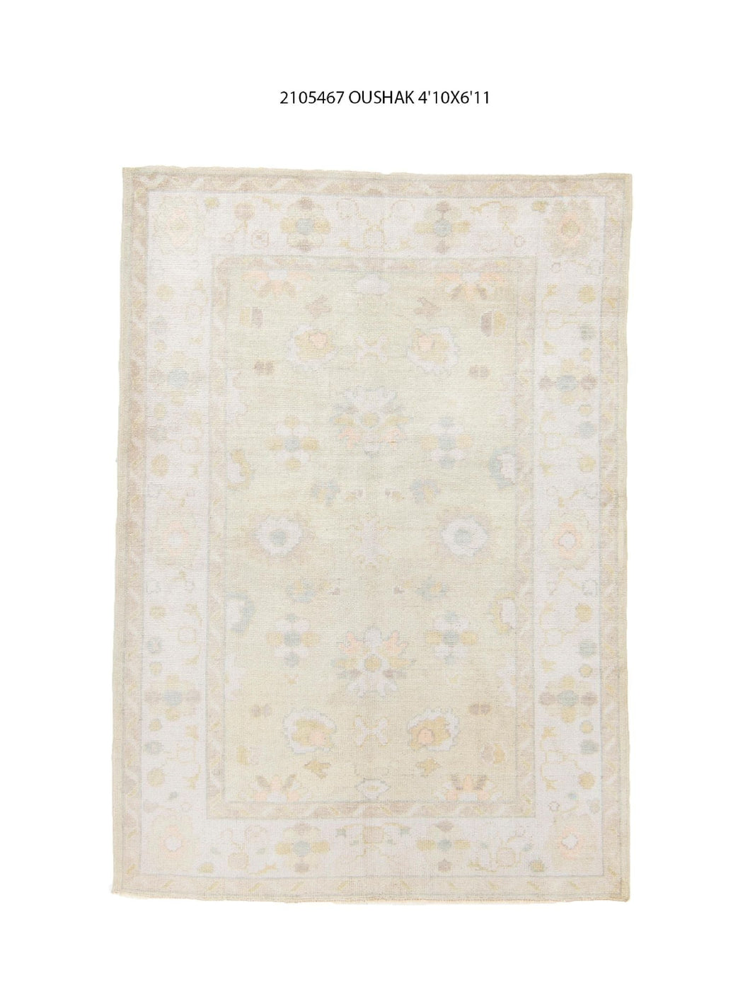5x7 Modern Oushak Area Rug