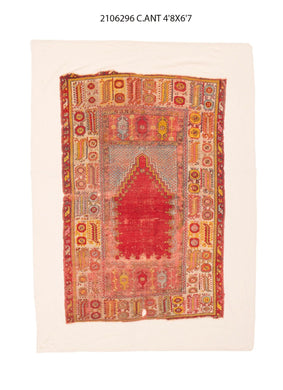 5x7 Old & Vintage Turkish Area Rug