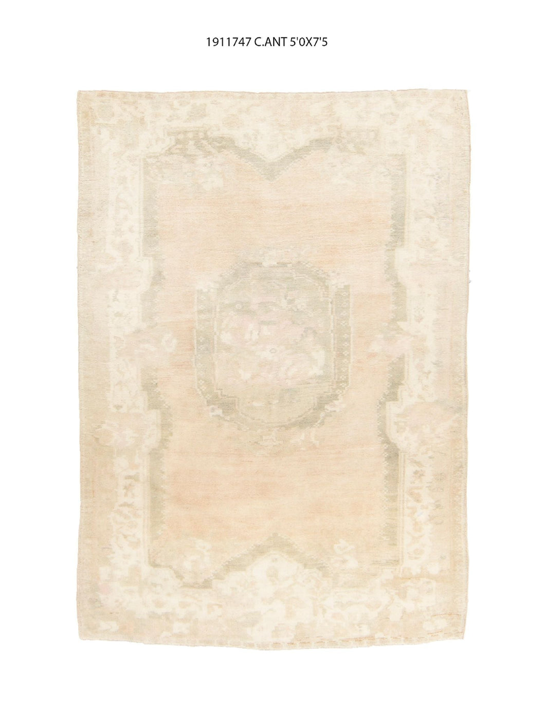 5x7 Old & Vintage Turkish Area Rug