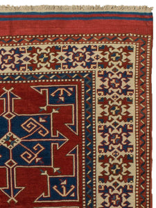 5x7 Red Vintage Turkish Area Rug