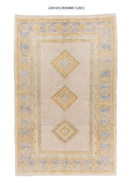 5x8 Modern Oushak Area Rug