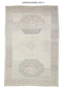 5x8 Modern Oushak Area Rug