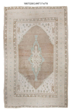 5x8 Old & Vintage Turkish Area Rug
