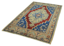 5x9 Colorful Old & Vintage Turkish Area Rug