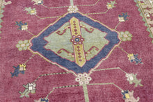 5x9 Colorful Old & Vintage Turkish Area Rug