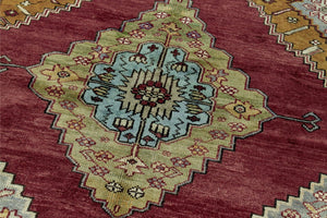 5x9 Colorful Old & Vintage Turkish Area Rug