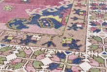 5x9 Colorful Old & Vintage Turkish Area Rug