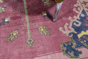 5x9 Colorful Old & Vintage Turkish Area Rug
