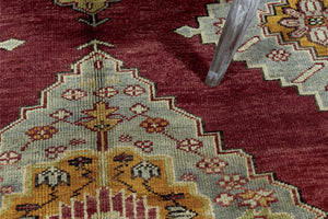 5x9 Colorful Old & Vintage Turkish Area Rug