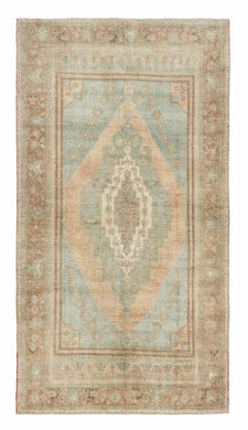 5x9 Colorful Old & Vintage Turkish Area Rug