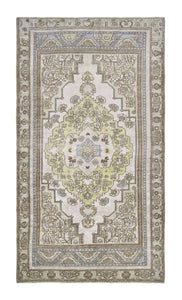 5x9 Colorful Old & Vintage Turkish Area Rug
