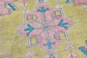 5x9 Colorful Vintage Turkish Area Rug
