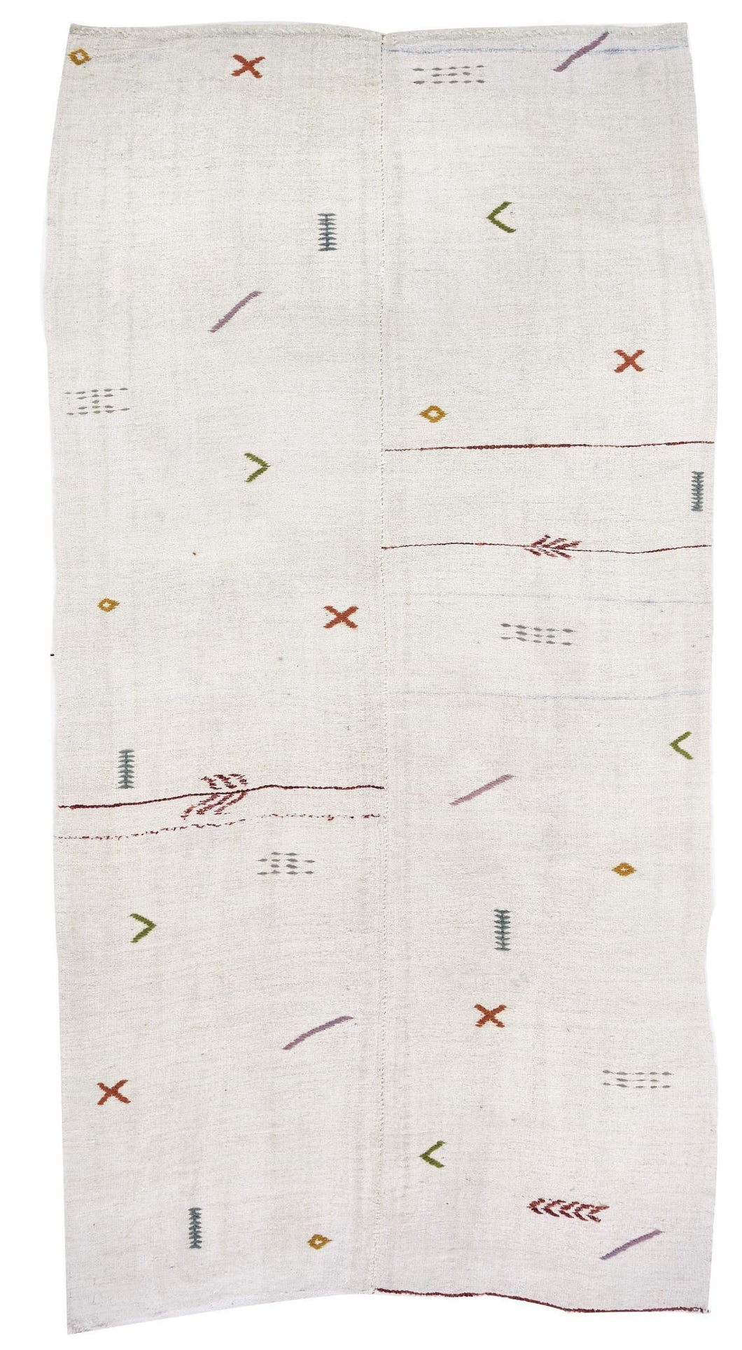 5x9 Colorful Vintage Turkish Area Rug