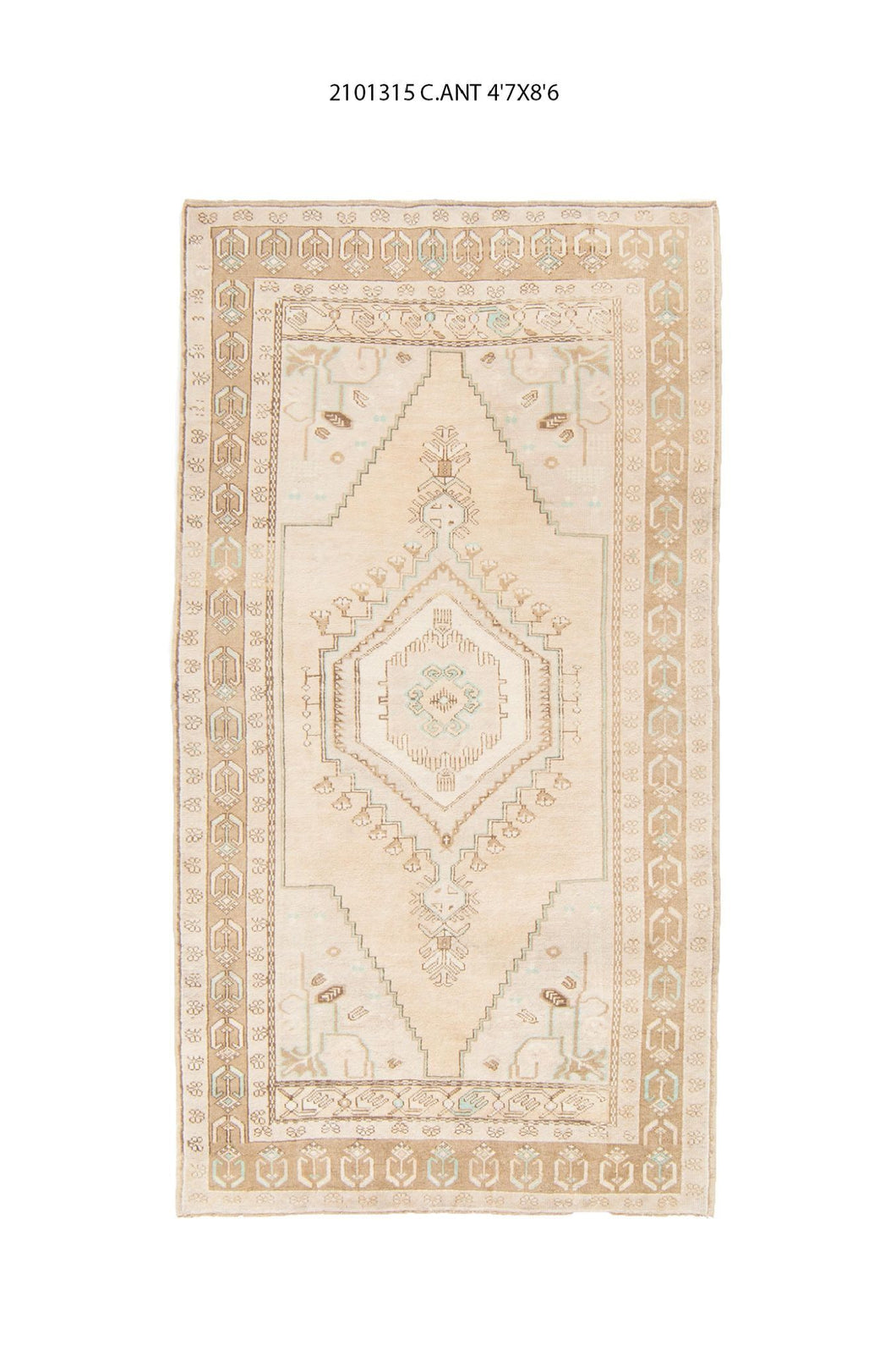 5x9 Old & Vintage Turkish Area Rug