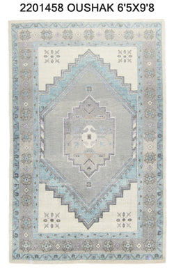6x10 Modern Oushak Area Rug