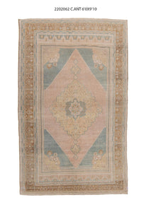 6x10 Old & Vintage Turkish Area Rug